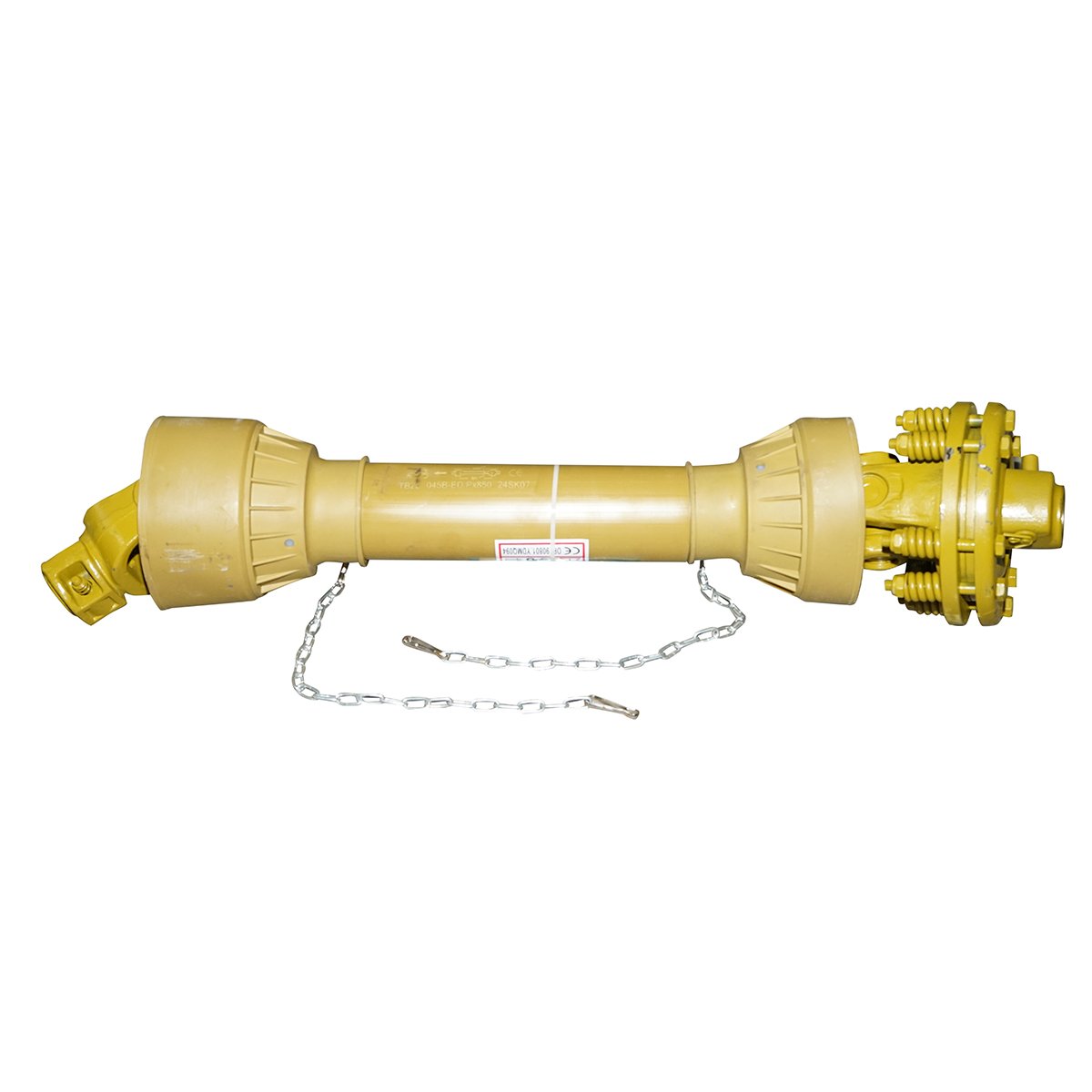 Cardan 850 mm T5 cu ambreiaj compus din 2 discuri cruce 30,2x80 (teava triunghiulara) 1 3/8 Z=6